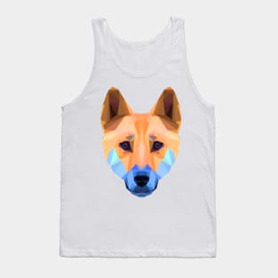 Polygon dingo face Tank Top